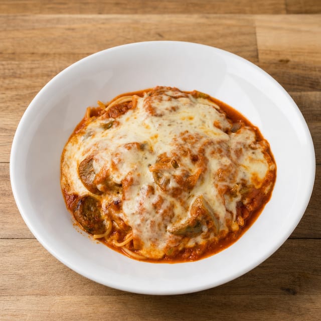 Sausage & Pepper Parmigiana.