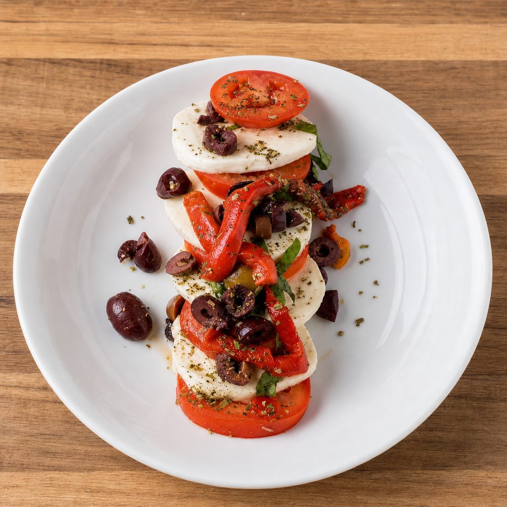 Mozzarella Caprese.