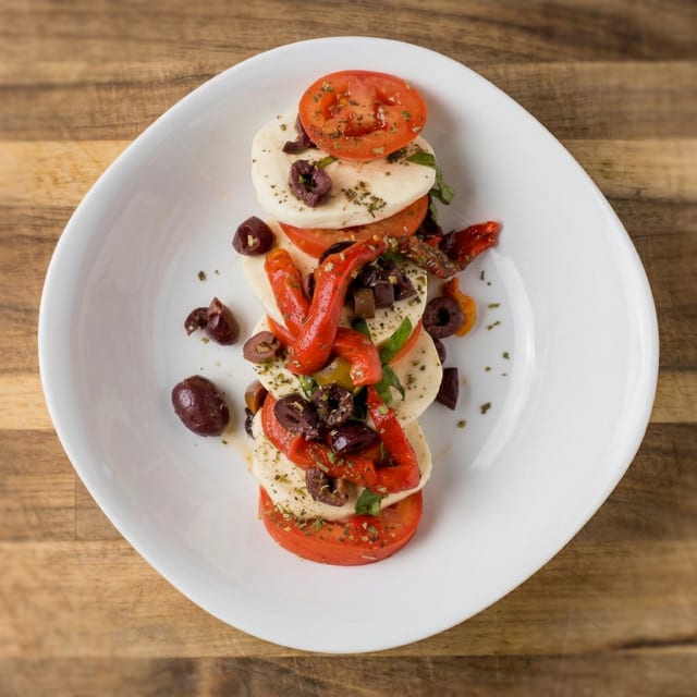 Mozzarella Caprese.